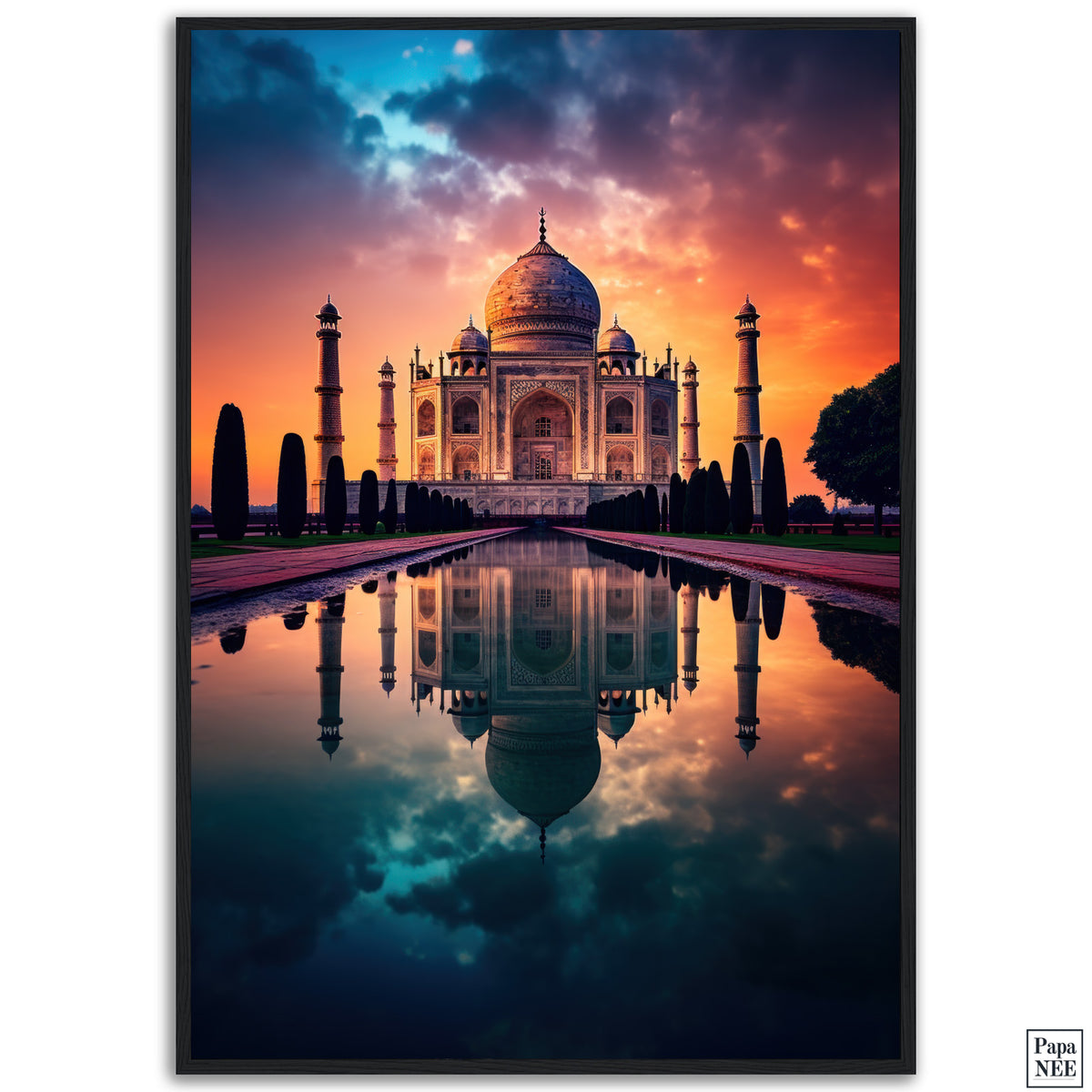 Taj Mahal at Sunset - Papanee