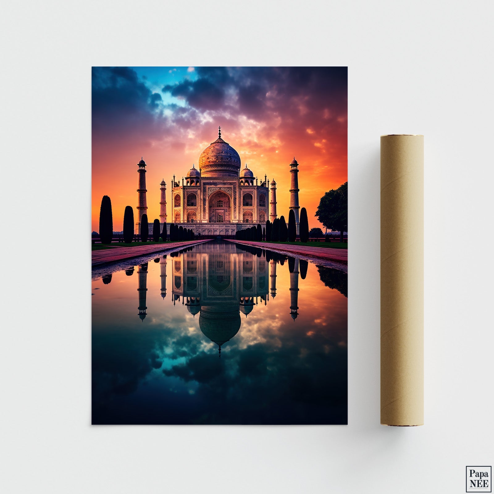 Taj Mahal at Sunset - Papanee