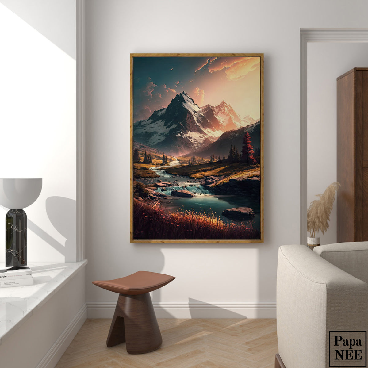 Alpine Landscape Sunrise - Poster