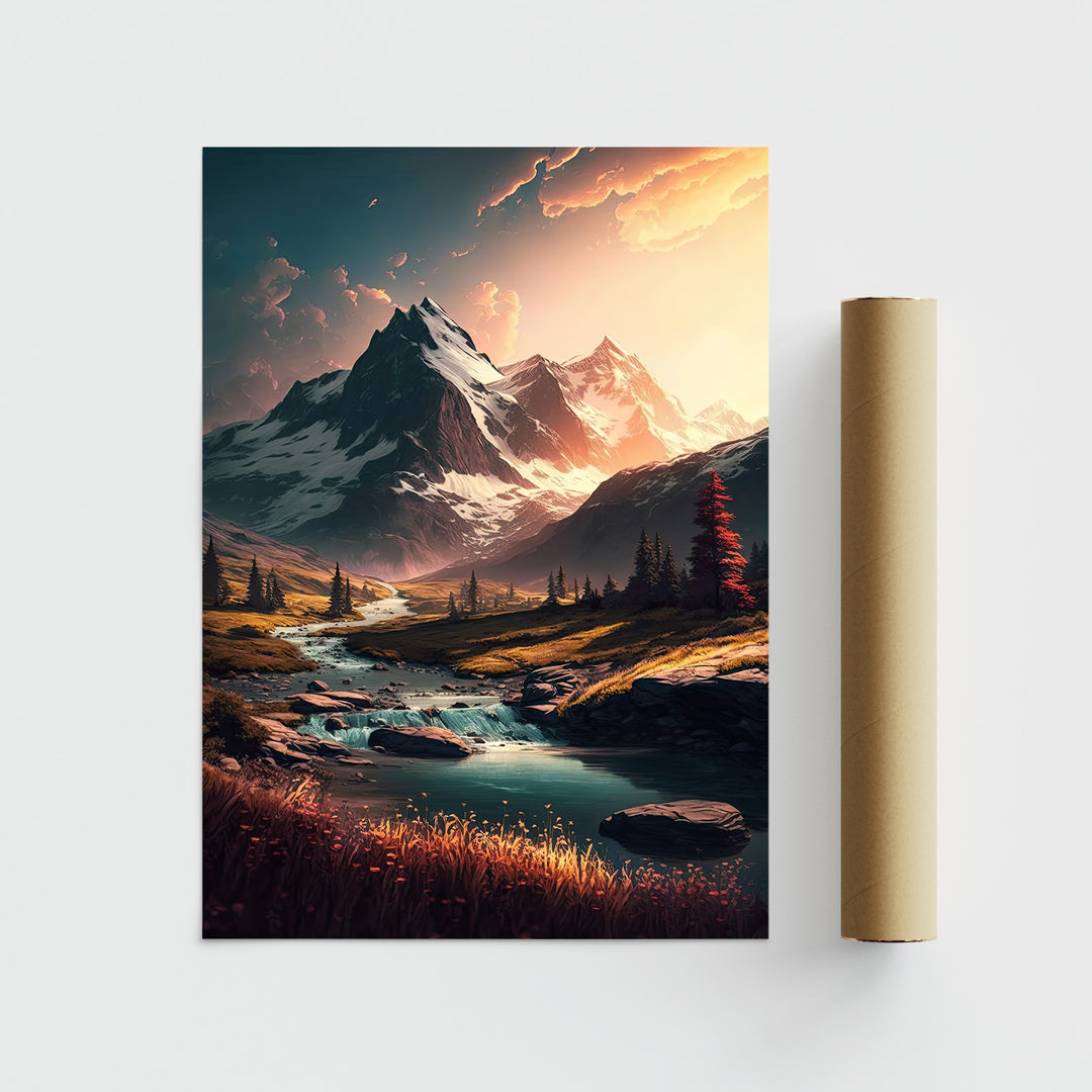 Alpine Sunrise | Poster - Papanee