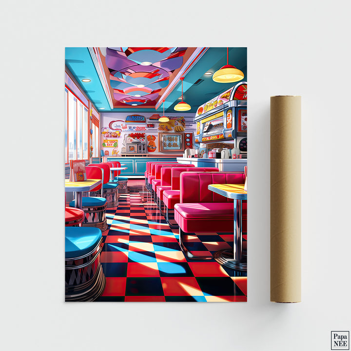 American Diner | Pop Art Poster - Papanee