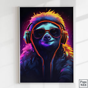 Dubstep Sloth - Poster