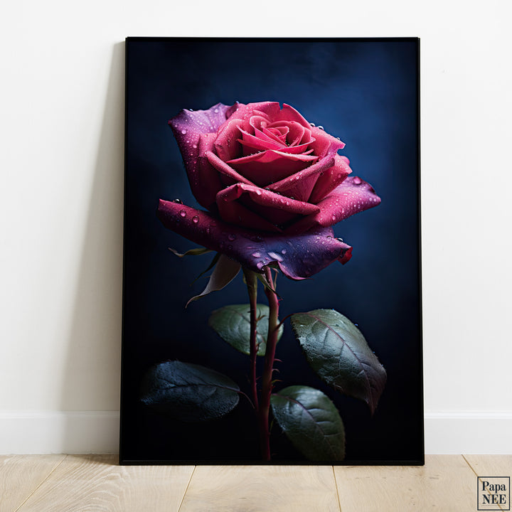 Eternal Elegance | Red Rose Poster - Papanee
