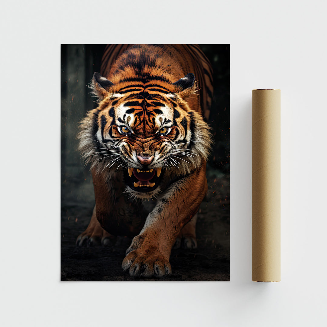 Fierce Tiger | Poster - Papanee