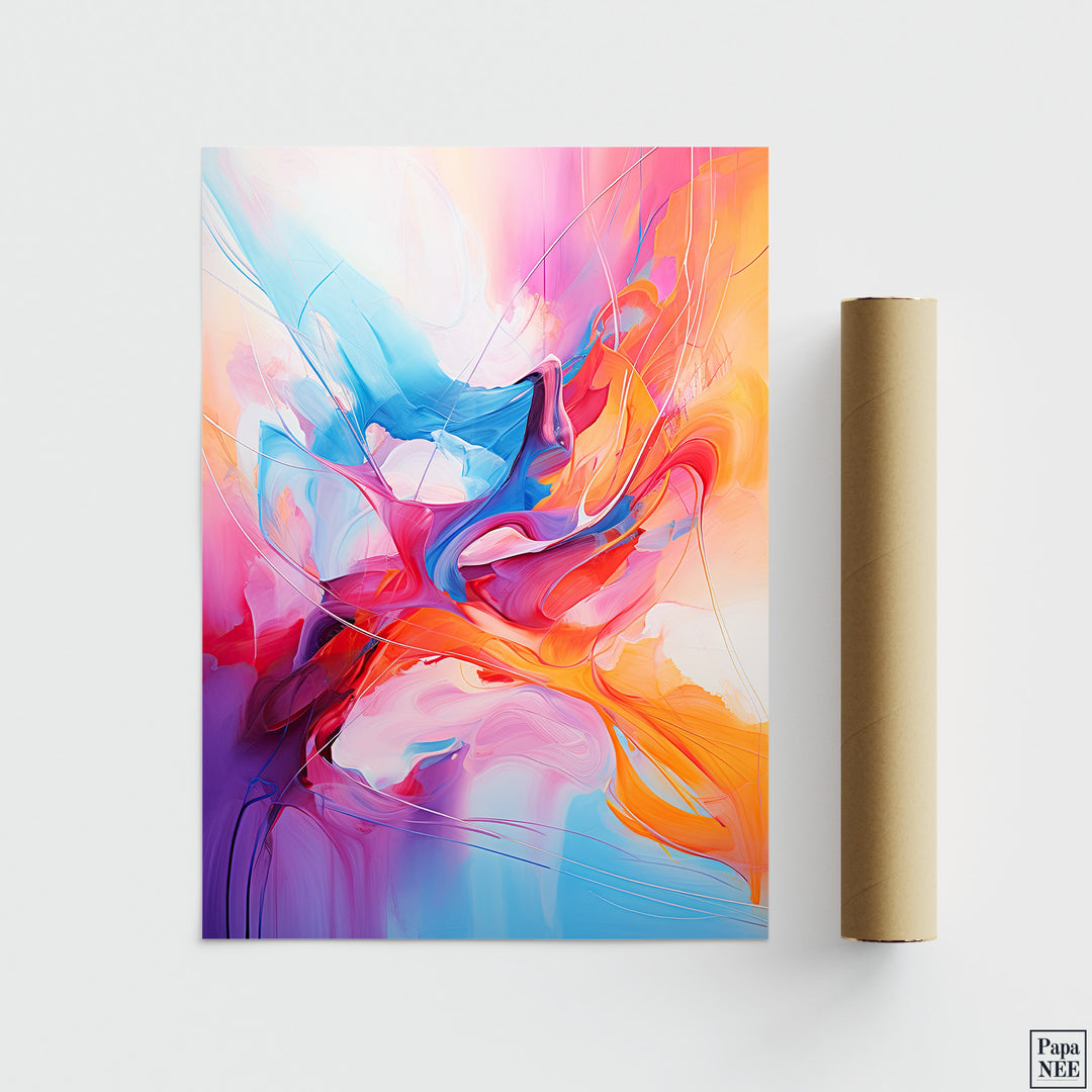 Hue Melange | Colorful Art Poster - Papanee