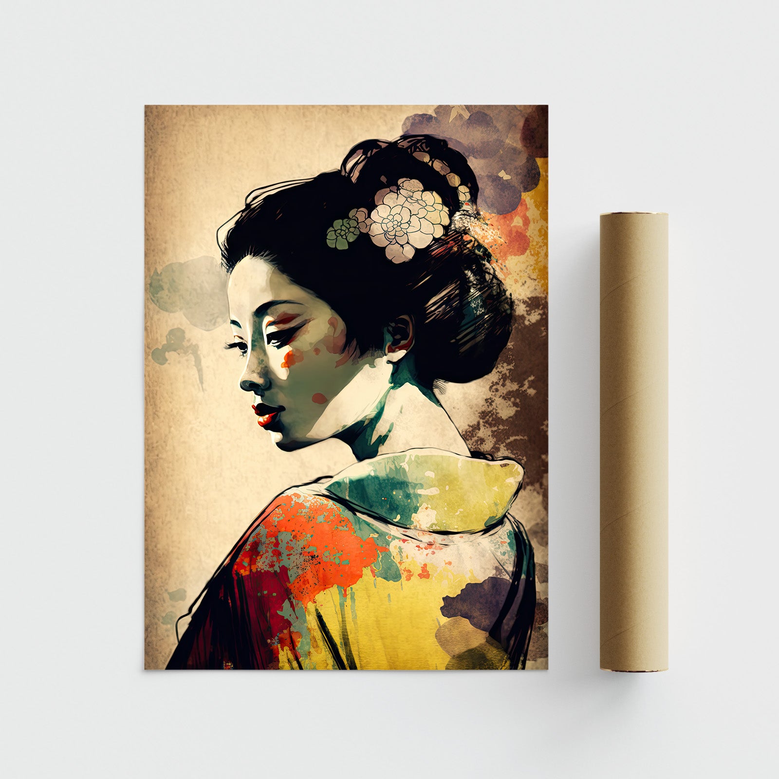 Japanese Geisha | Poster - Papanee