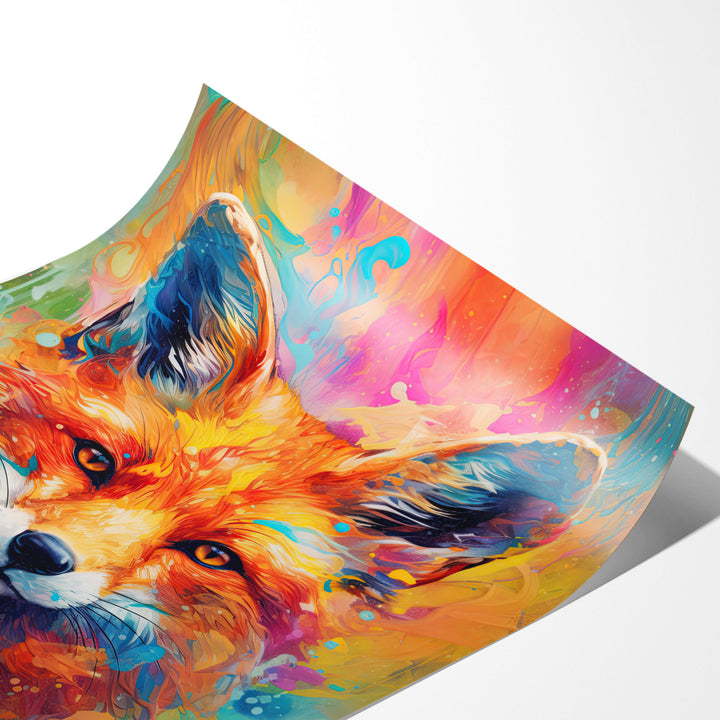 Colorful Fox | Poster - Papanee