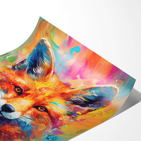 Colorful Fox | Poster - Papanee