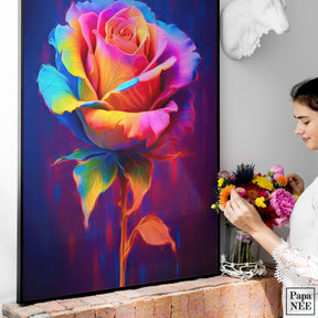 Neon Rose - Poster