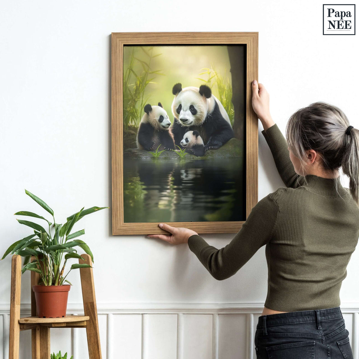 Panda Family Bliss - Poster