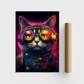 Dubstep Cat | Poster - Papanee