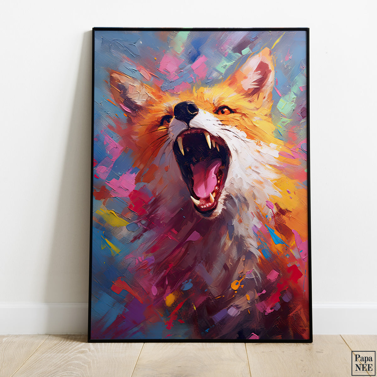 Vibrant Fox Poster - Papanee