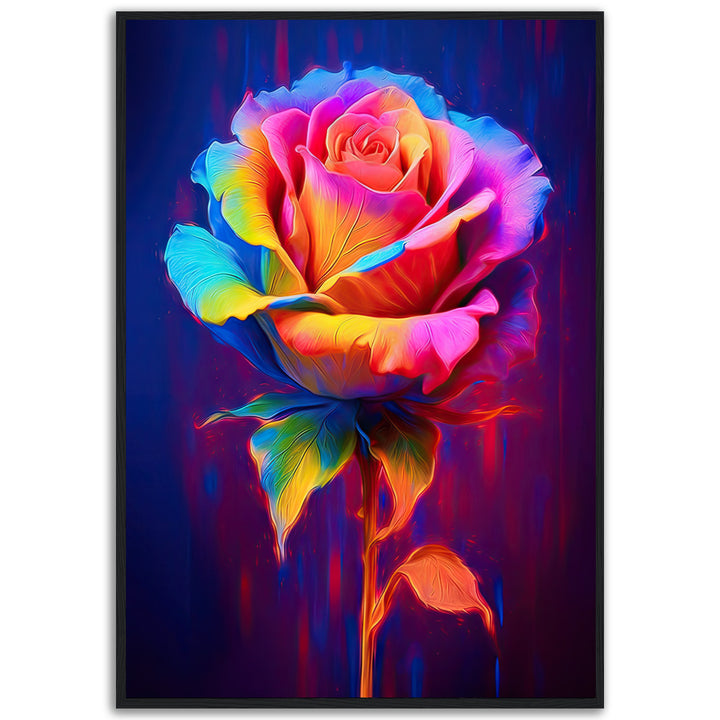 Neon Rose | Poster - Papanee