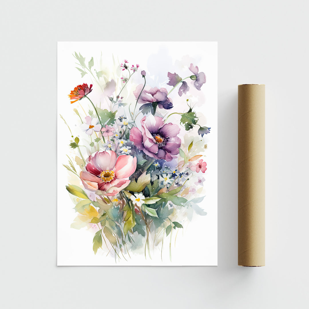 Pastel Blooms | Poster - Papanee